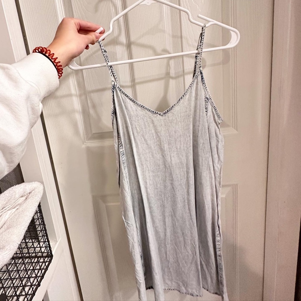 Light denim swing dress size small $10